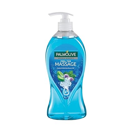 Palmolive Body Wash Feel the Massage, 750ml Pump, Exfoliating Shower Gel with 100% Natural Thermal Minerals