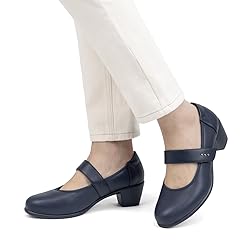 VJH confort Women's Mary Jane Pumps Low Block
