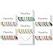 Blank Thank You Cards and Envelopes, 6 Striped Designs (4 x 6 In, 48 Pack)
