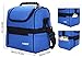 MIER Adult Lunch Box Insulated Lunch Bag Large Cooler Tote Bag for Men, Women, Double Deck Cooler(Navy Blue)