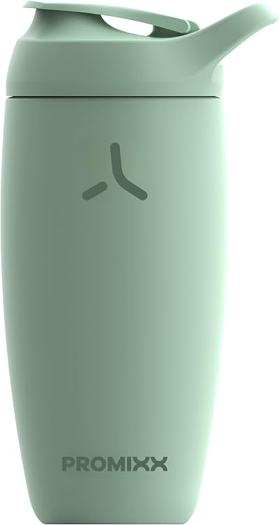 Promixx Pursuit Shaker Bottle Insulated Stainless Steel 550ml Seagrass Green