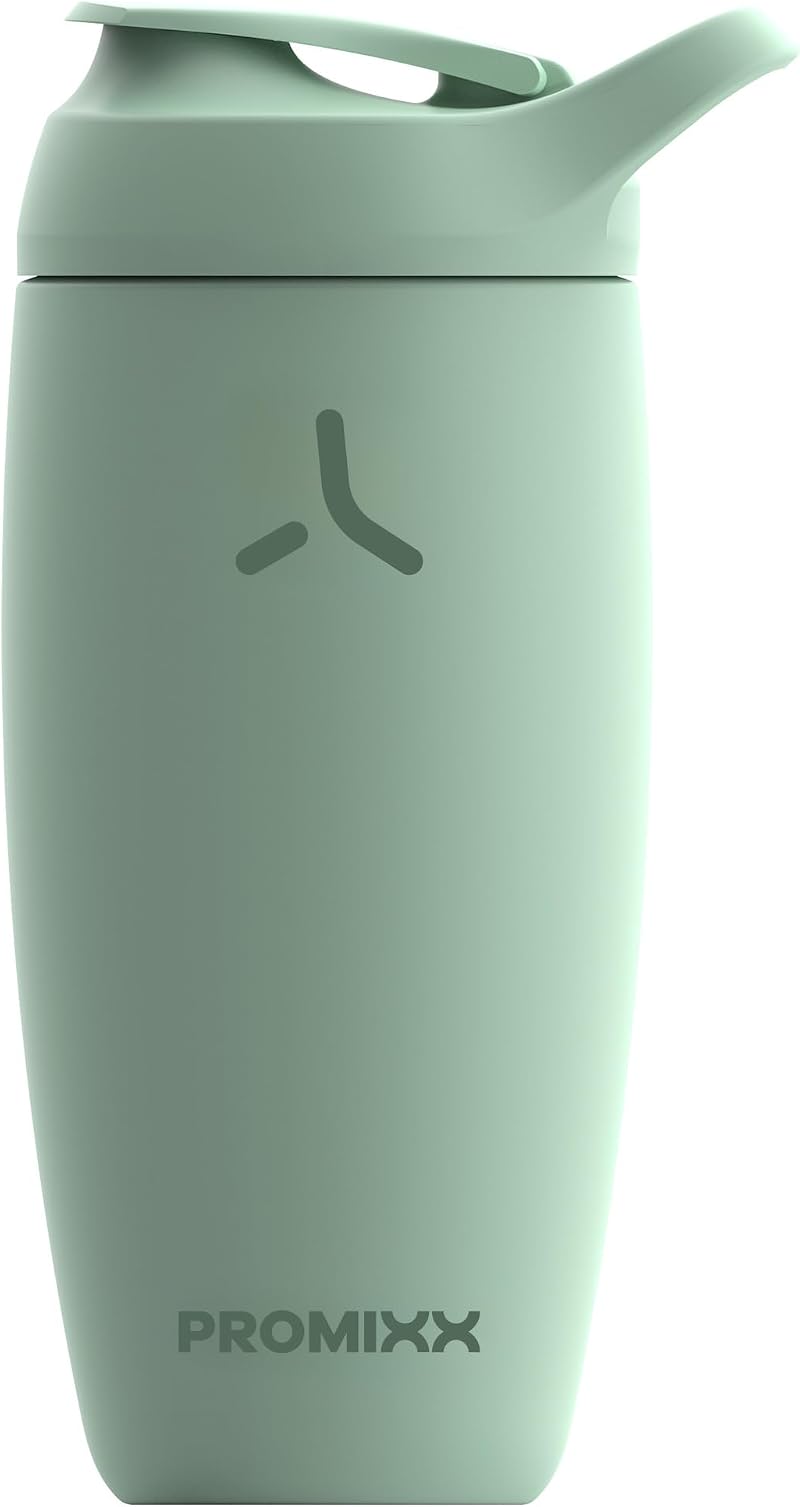 Promixx Pursuit Shaker Bottle Insulated Stainless Steel 550ml Seagrass Green