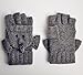 YAN & LEI Elephant Knitted Gloves for Women, One Size, Gray