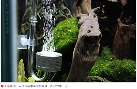 1pc Aquarium CO2 Atomizer System Diffuser Carbon Dioxide Atomizer for Fish Tank Aquarium Aquatic Water Plant (silver)