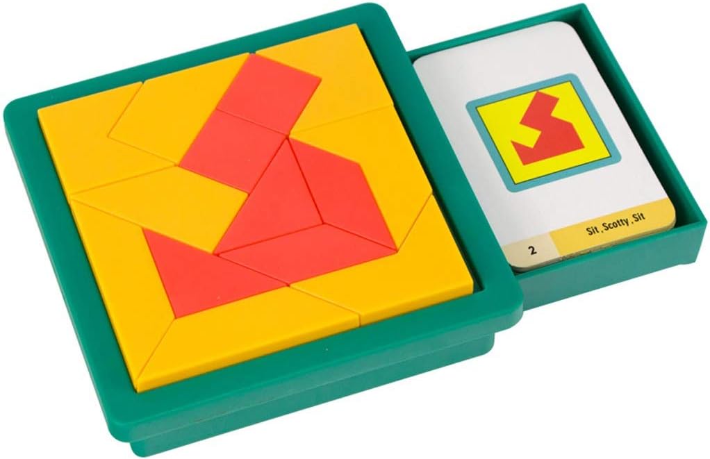 MONYING Early Childhood Education Creative Geometry Puzzle Board Puzzle (Color : Yellow)