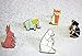 Liveinu Fashion Geometric Cartoon Animals Enamel Brooches Pins Set Cute Brooches Pins for Clothes Bags Brooches for Wedding Lapel Pins