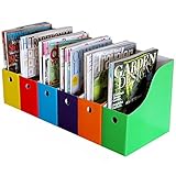 Evelots 6 Magazine/File Holders & Labels,Assorted Colors & Styles,Multi-Colored