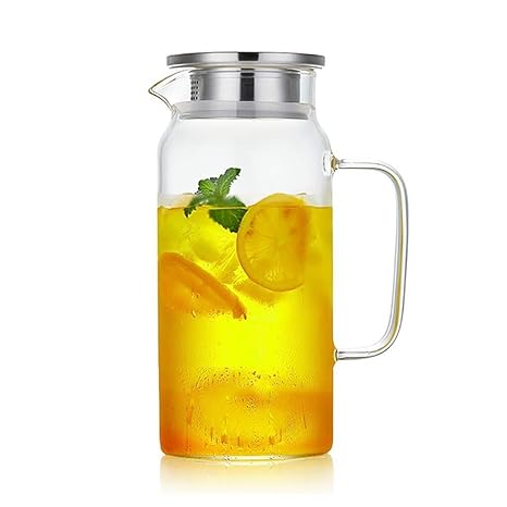 ASDFOOO KETTLE Jarra de Cristal, Caja Fuerte Resistente al Calor ...