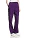 Cherokee Women's Workwear Scrubs Pull-On Pant, Eggplant, X-Large-Petite