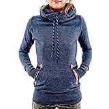 AJ FASHION Women's Funnel Neck Hoodie Lightweight Pullover Hooded Sweatshirts