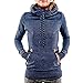 AJ FASHION Women's Funnel Neck Hoodie Lightweight Pullover Hooded Sweatshirts