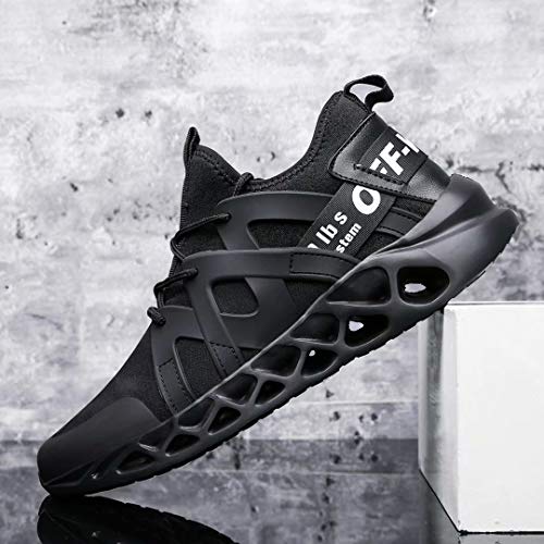image for Wrezatro Men's Breathable Athletic Running Sneakers Mesh Light Walking