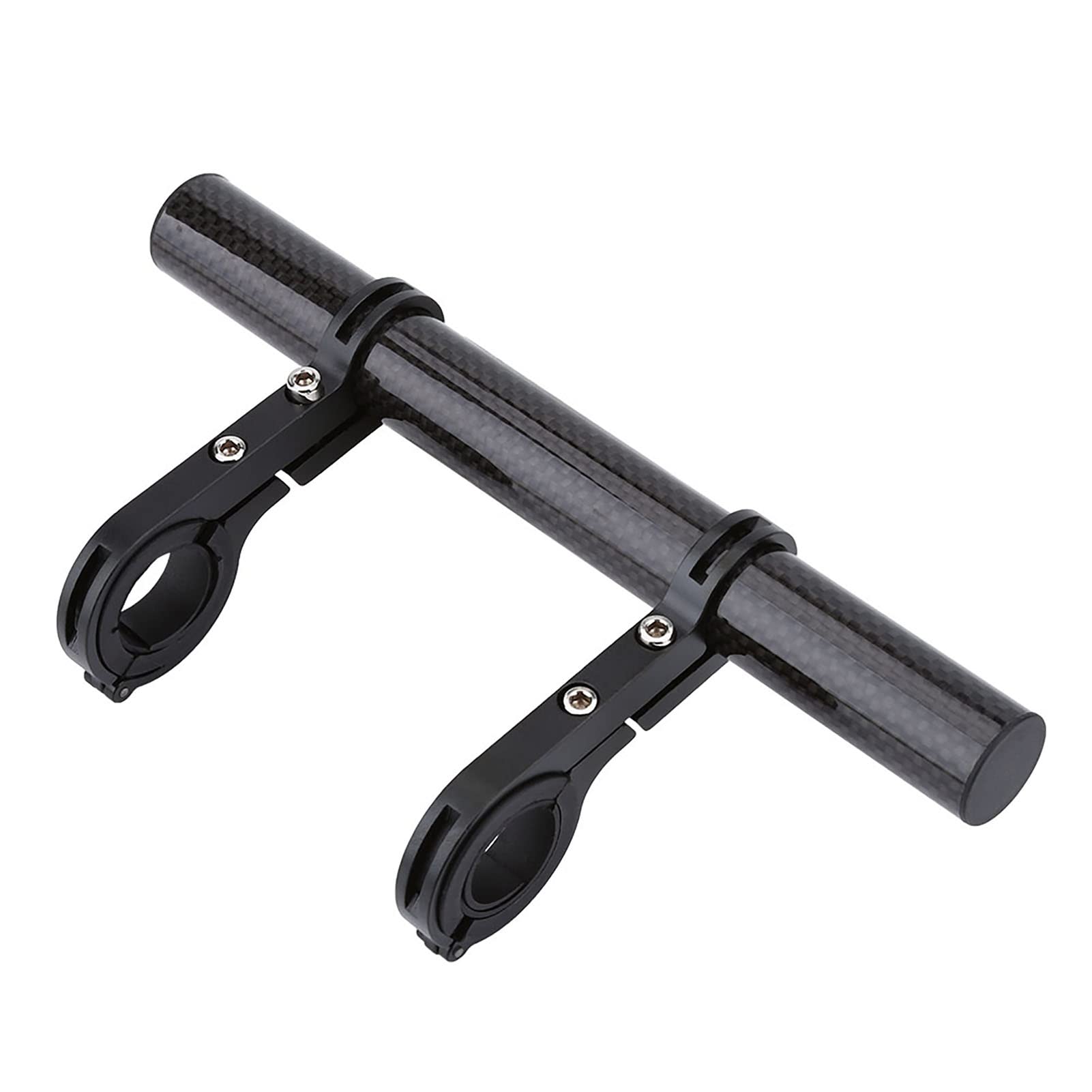 Topiky Handlebar Extension Mount, Carbon Fiber Bicycle Handlebar Extension Bracket for Bike Lights/Speedometer/Bike Computer Mount or Phone Clip(Black)