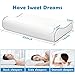 GREHOME Memory Foam Pillow, Pillows for Sleeping, Cervical Pillow for Neck, Shoulder Pain, Contour Pillow for Back, Stomach, Side Sleepers with Removable Washable Pillowcase -16 x 25 x 3.5/4.7 inches