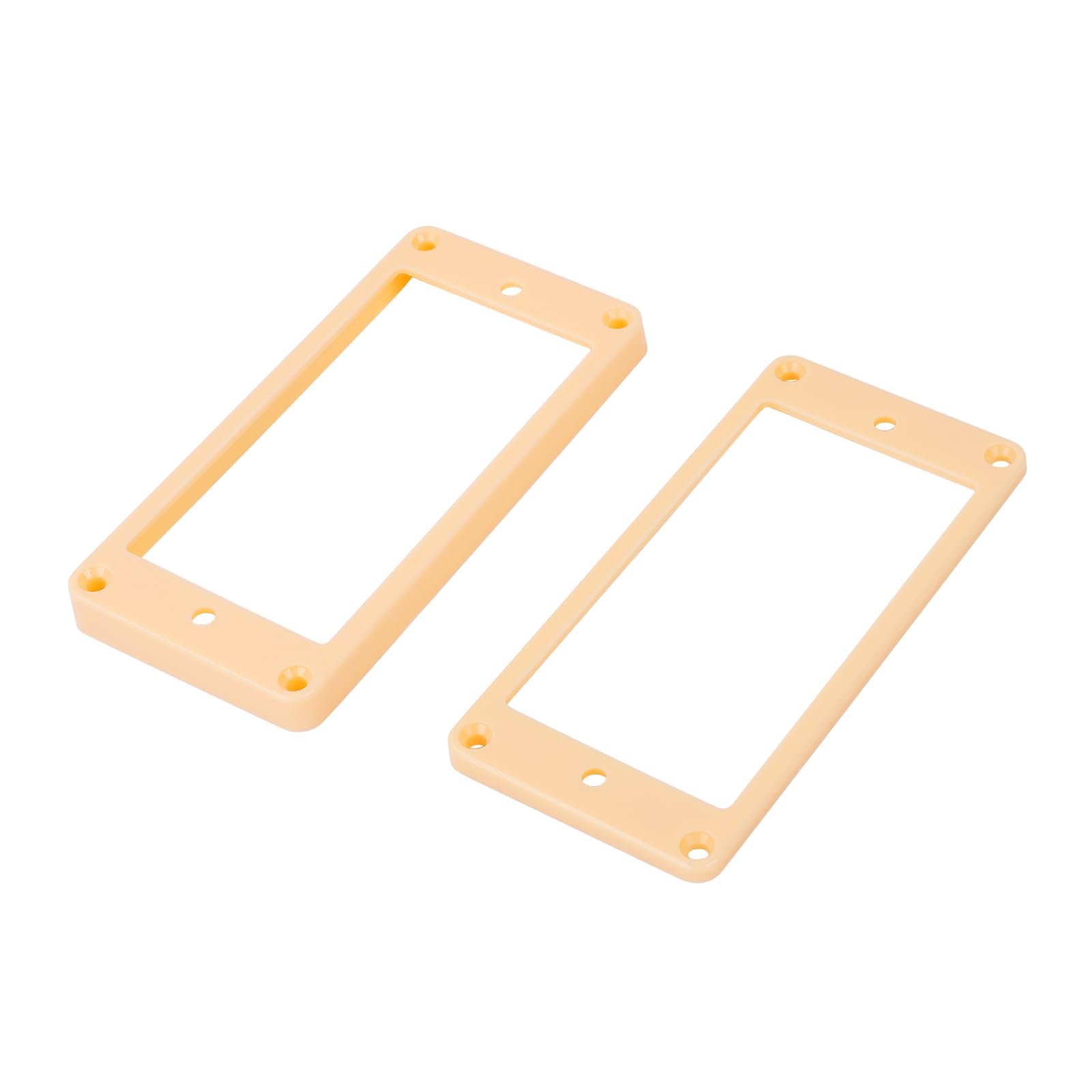 Banworks Humbucker Pickup Rings Pickup Frame Flat Bottom Slanted Neck and Bridge Pickup Mounting Ring Plastic Cover for Epiphone LP Electric Guitars Pack of 2 JT/SYQG-01 Cream
