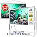 JaeilPLM 120-Inch 2-in-1 Portable Projector Screen, Outdoor Indoor Compatible with Rectangle Stand or Hanging Design Movie Projection for Home Theater, Gaming, Office(SQ120)