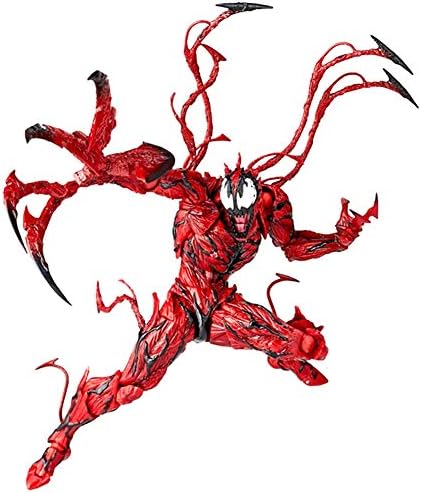 RivenDell Red Legends Carnage Anime Figure Collectible Detachable Venom Figure Model Toy, Gift for Children 16cm