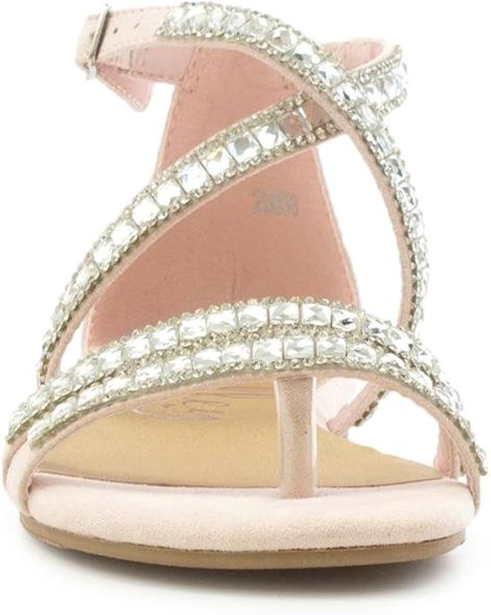 diamante toe post flat sandals