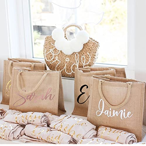 Personalized Wedding Tote Bags Gift for Bride Bridesmaid