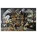 Northlight Large Creepy Haunted House Canvas Wall Art, Orange