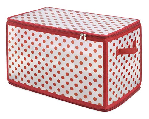 Whitmor Christmas Large Ornament Storage Zip Chest with 112 Compartments, Multicolor - Thumbnail 4