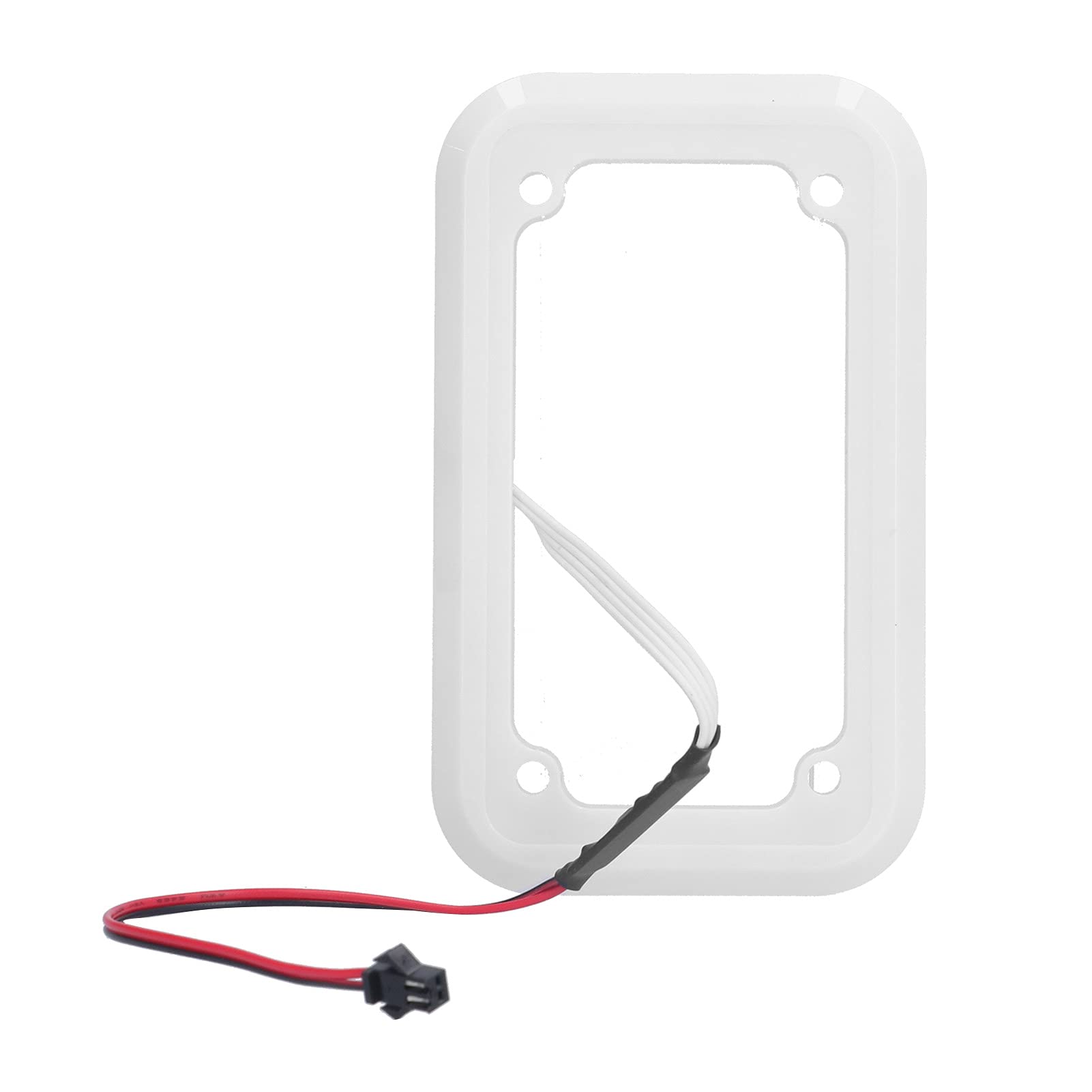 Topiky Coin Acceptor Frame, Game Coin Door Coin Selector Decorative Frame with LED Light for Game Machine Coin Operated Game Cabinet(white)