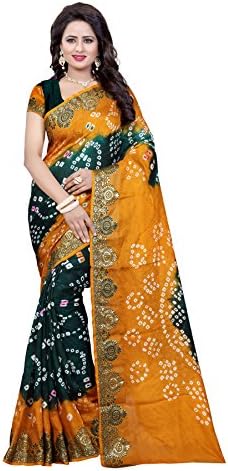 Concepta Women's Viscose Saree With Unstitched Blouse Piece