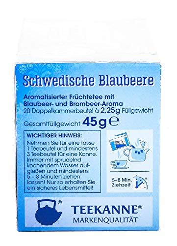 Teekanne Schwedische Blaubeere, 3er Pack, 3 x 20 Teebeutel, (3 x 45 g) – Bild 5