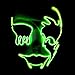 Circle Circle El Wire Glowing LED Halloween Masks (Fluorescent Green)