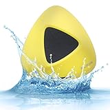 Portable Waterproof Bluetooth Speaker, BILIFUN Mini Wireless Shower Car Speaker With Suction Cup,5W Driver, Built in Mic,2200 mAh Rechargeable Battery, 8 Hours Playtime(Yellow)