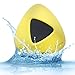 Portable Waterproof Bluetooth Speaker, BILIFUN Mini Wireless Shower Car Speaker With Suction Cup,5W Driver, Built in Mic,2200 mAh Rechargeable Battery, 8 Hours Playtime(Yellow)
