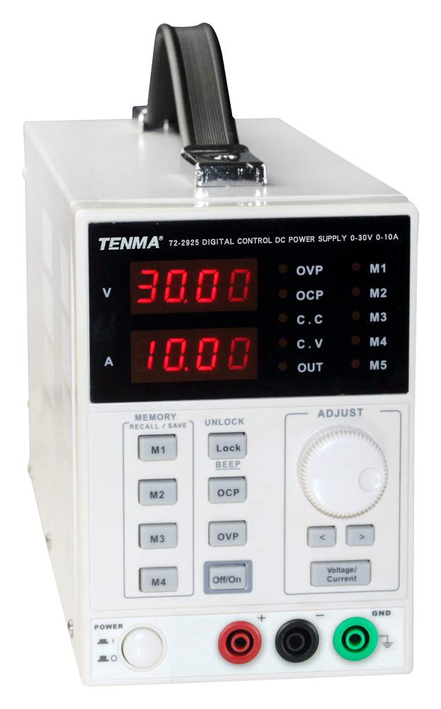 Tenma 722925 Single Output DC Bench Power Supply, 30V, 10A Amazon.co