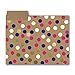 Graphique Navy Dot File Folders Set Includes 9 Folders and 3 Unique Dot Designs, Durable Triple-Scored Coated Cardstock, 11.75