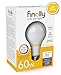 New Finally® Light Bulb, 60 watt Equivalent, A19, Pack of 6 Light Bulbs, Long Lasting, Warm White, Non-LED, Energy Efficient, with Tesla Technology