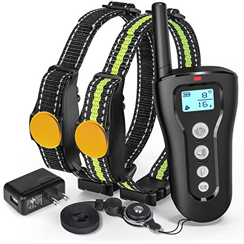 Shock Collar For Dogs, iSPECLE 2018 Upgraded Waterproof Dog Training