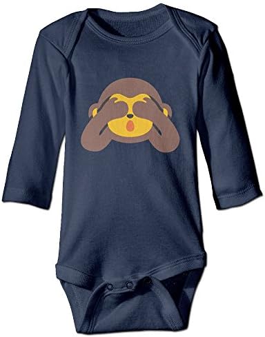 ALEXBY Newborn See NO EVIL MONKEY Long Sleeve Romper Bodysuit Outfits