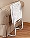 Fox Valley Traders White Adjustable Tray Table EasyComforts, One Size Fits