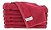 SALBAKOS 100% Turkish Cotton Washcloth Set of 12 13x13 inch | Heirloom Quality | Hotel & Spa Collection | Ultra Soft, Super Absorbent, Washcloth Towels | Made in Turkey (Wine, 12 Washcloths)