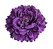 Kewl Fashion Women's Bohemia Peony Flowers Hairpin Hair Clip Flower Brooch (Purple #) Free
