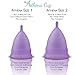 Athena Menstrual Cups - Small - The Original Softer Reusable Period Cups for Women – for Light to Regular Flow – No Shift Menstruation Cup with Form Fit Rim for Easy Insertion