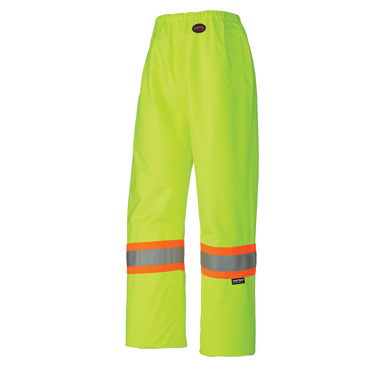 Pioneer HeavyDuty CSA Waterproof Work Pants, Elastic Waist, Hi Vis and