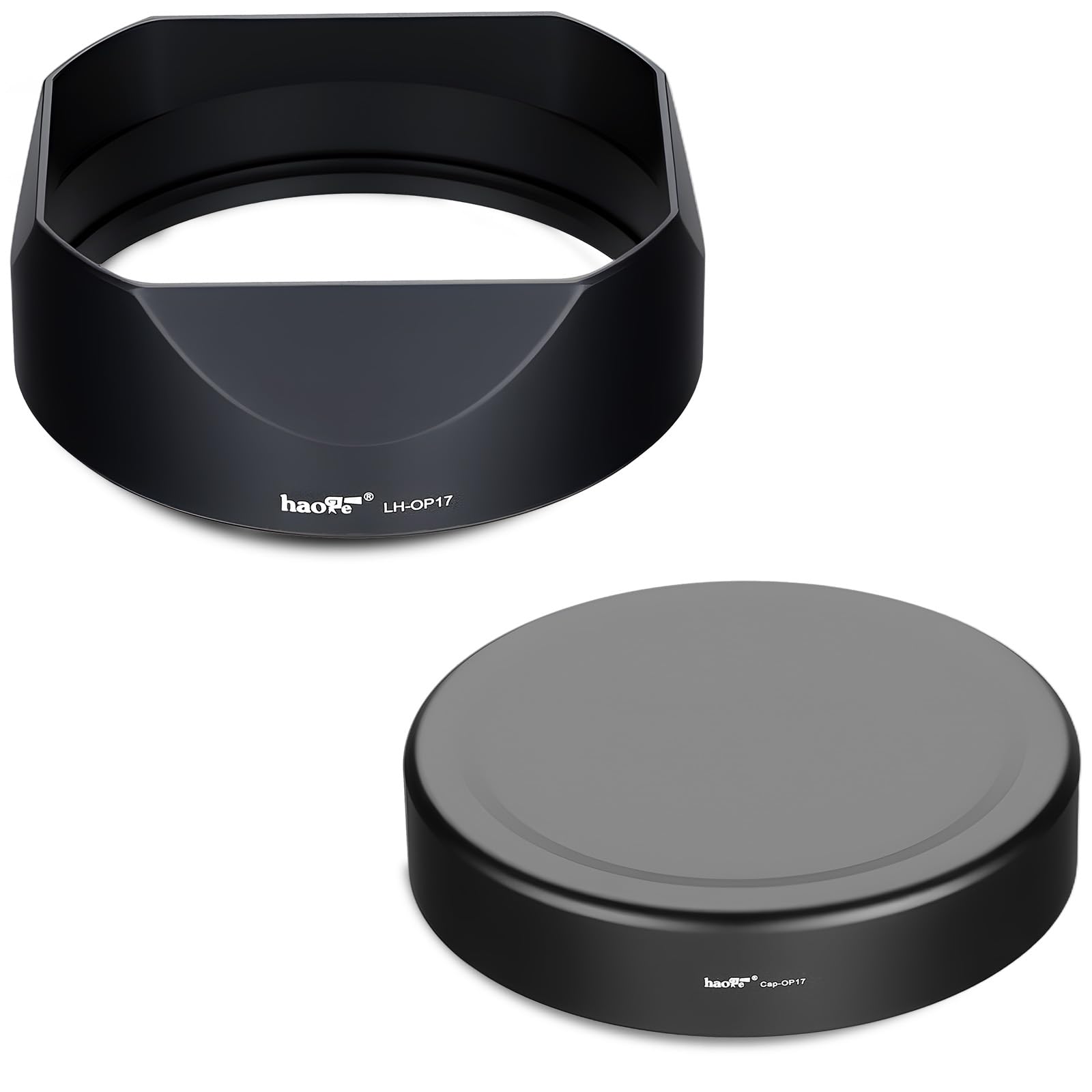 Haoge LH-OP17 Square Metal Lens Hood for Olympus M.ZUIKO ED 17mm f1.2 PRO Lens 17MM F1.2