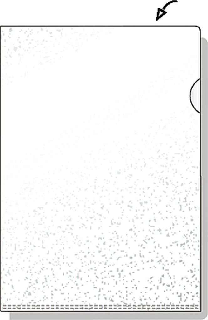 Hetzel 21675090 Clear Plastic File Folder A4 Pack of 50 Grained 125 Micron Transparent