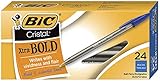 BIC Cristal Xtra Bold Ballpoint Pen, Bold Point (1.6mm), Blue, 24-Count