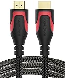 HDMI Cable - 6FT, FosPower 4K Latest Standard 2.0 HDMI Ready [UL Listed][Nylon Braided Cord] - Ultra HD High Speed 18Gbps - Supports 4K 2160p UHD 3D HDR 1080p (24K Gold Plated Connector)