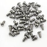 Owfeel Pack of 50pcs M5*10MM Button Head Hex Socket Cap Screws 304 stainless steel bolts