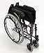 Karman 24 Pound Ultra Lightweight Wheelchair in Burgundy with Elevating Leg Rest