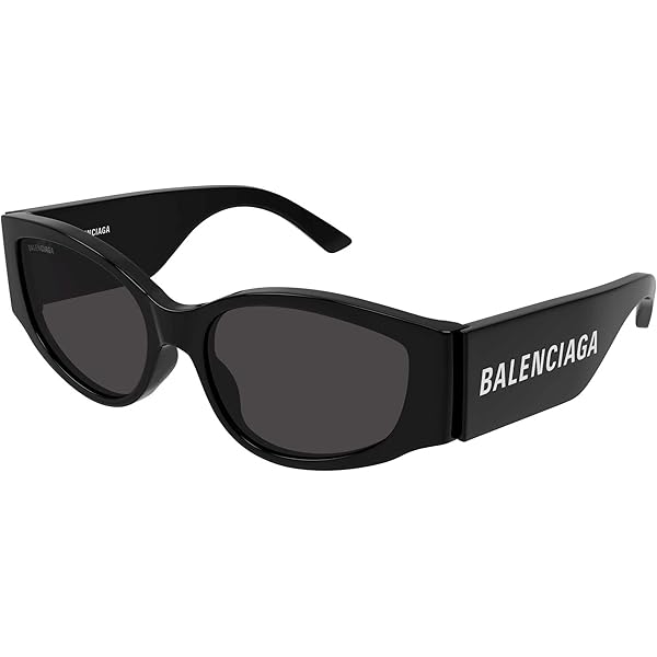 Amazon.com: Balenciaga BB0106S Black/Grey 52/15/140 women