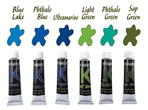 KINREX Acrylic Paint Set - Non Toxic & Vibrant Colors - 12 ml Each - 24 Color Art Set - Crafts for Adults and Kids