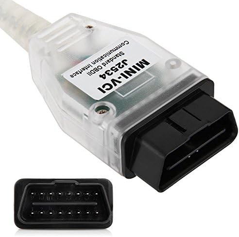 MINI-VCI J2534 Interface OBD2 Vehicle Diagnosis MINI VCI V10.30.028 For TOYOTA Advanced Diagnosis with Toyota 22pin Connector